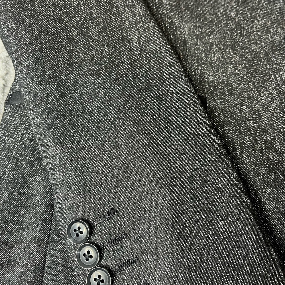 J. Ferrar Slim Fit Charcoal Sparkle Sport Jacket Size 38 Short Slim - Picture 6 of 11